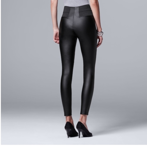 Simply Vera Vera Wang Black Leggings - Picture 2 of 9